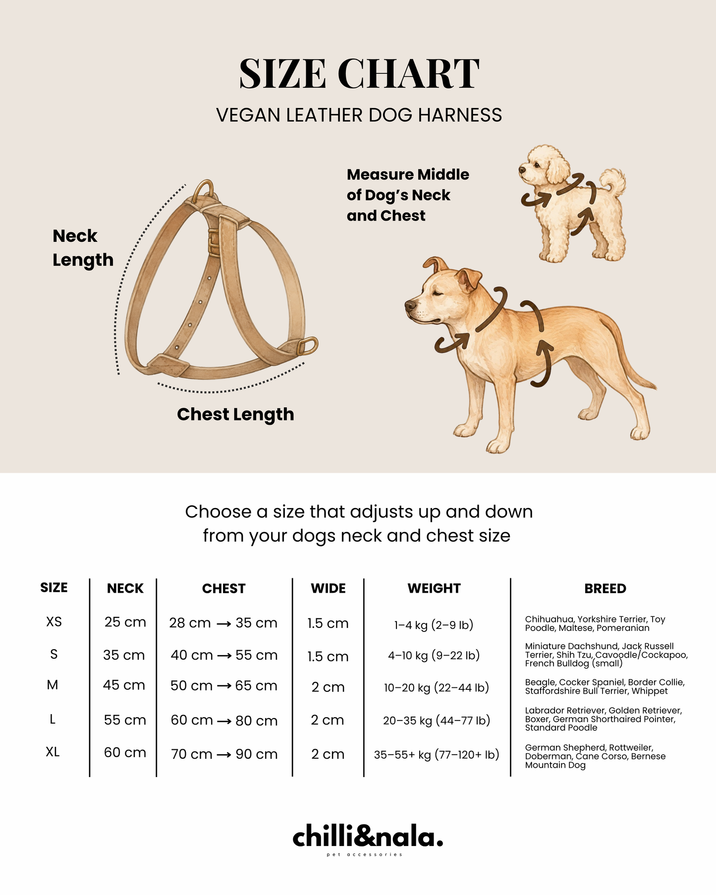 Vegan Leather Dog Harness | Pink