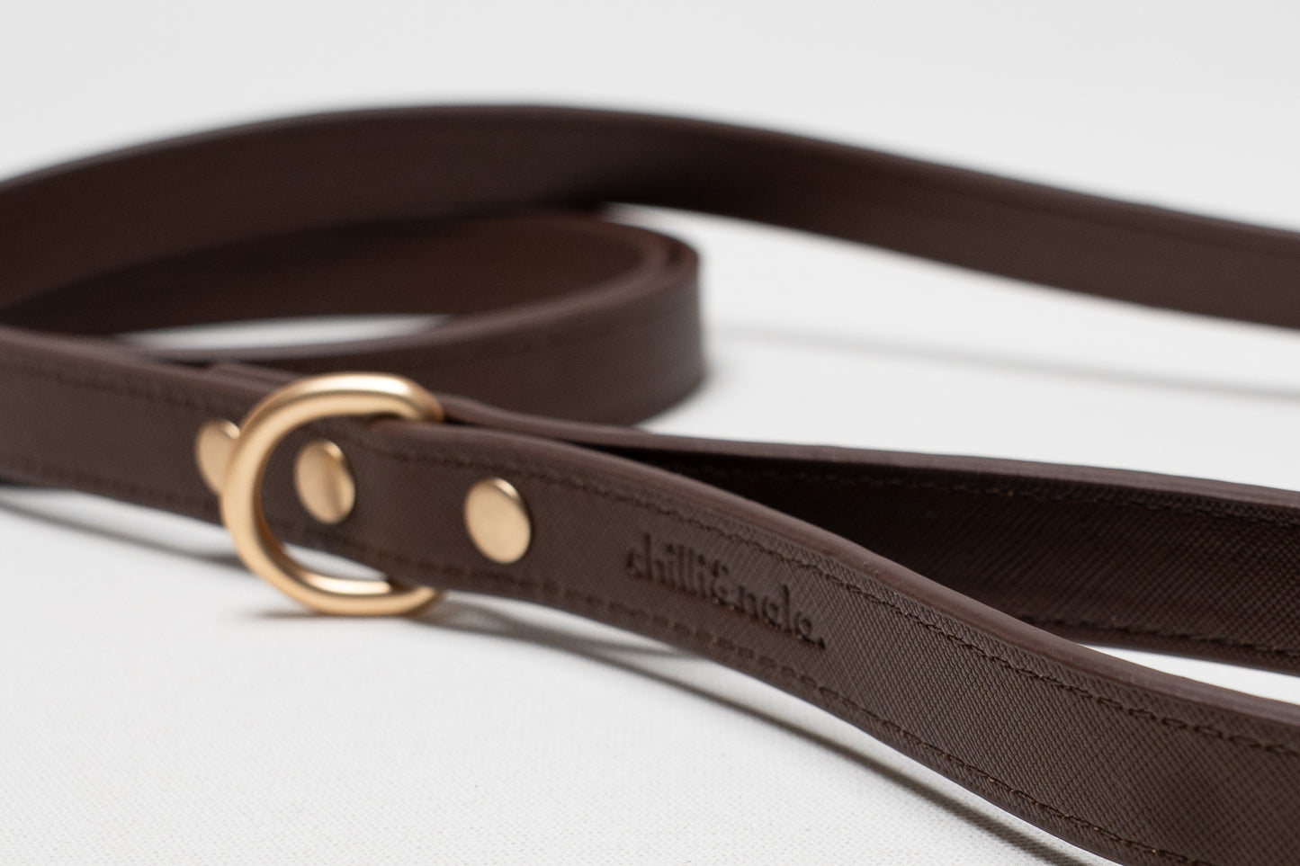 Vegan Leather Dog Leash | Brown