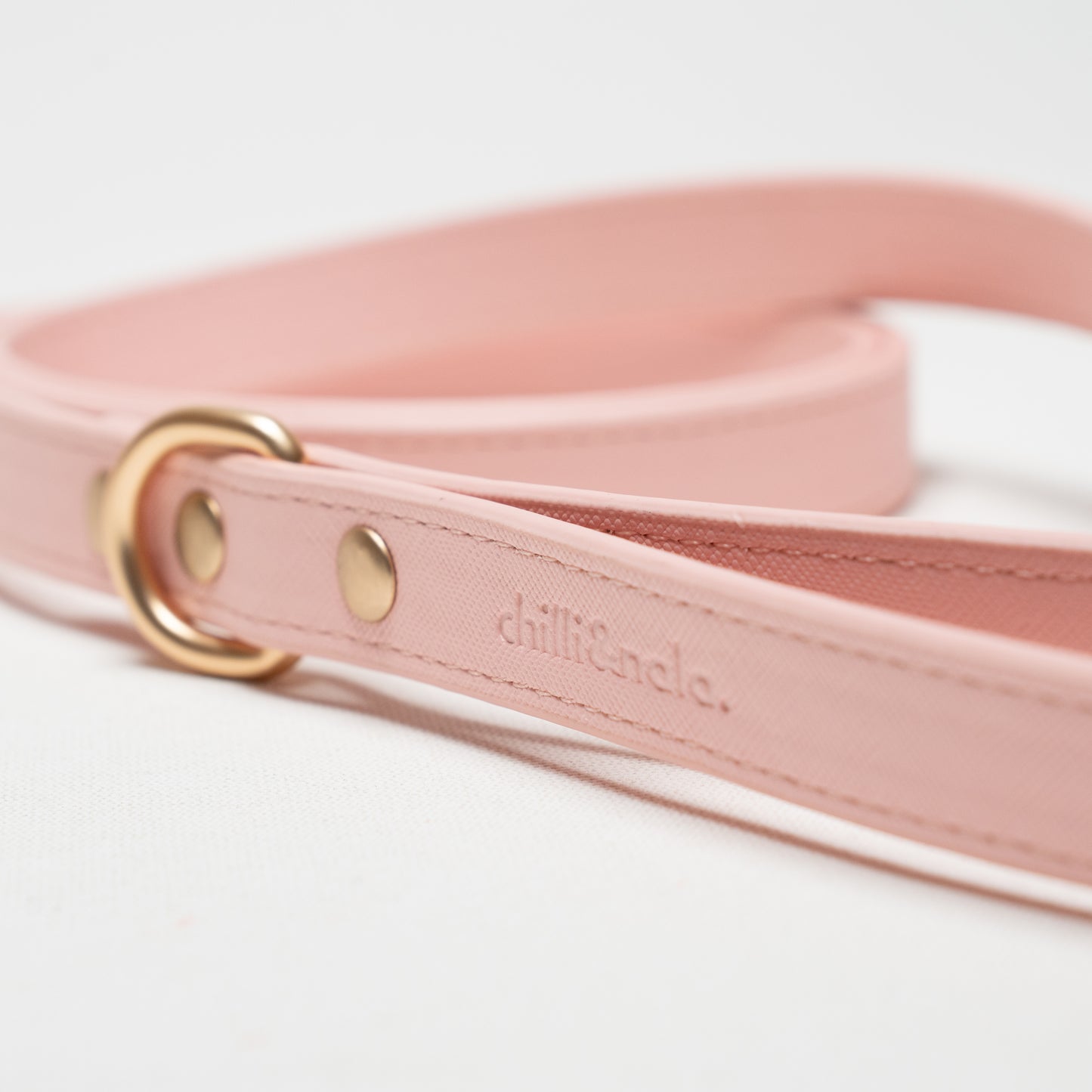 Vegan Leather Dog Leash | Pink