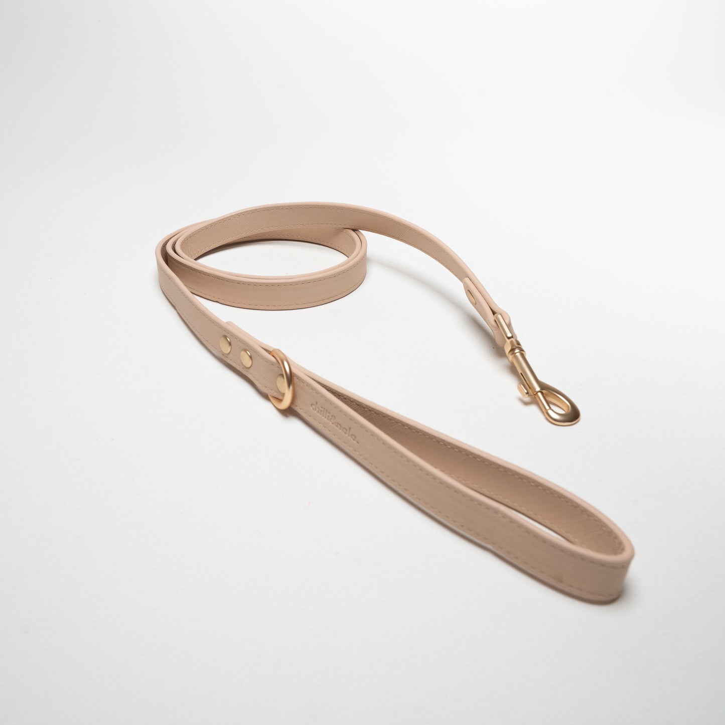 Vegan Leather Dog Leash | Nude