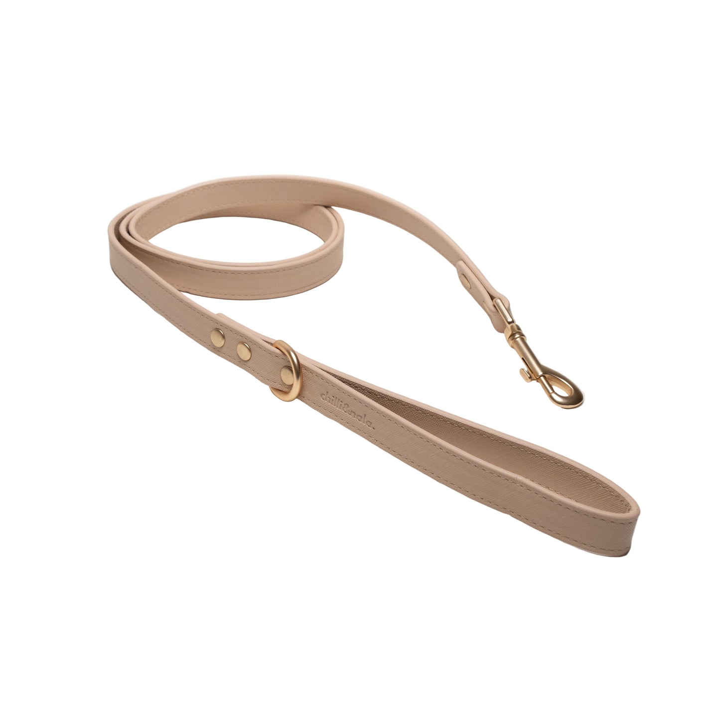 Vegan Leather Dog Leash | Nude