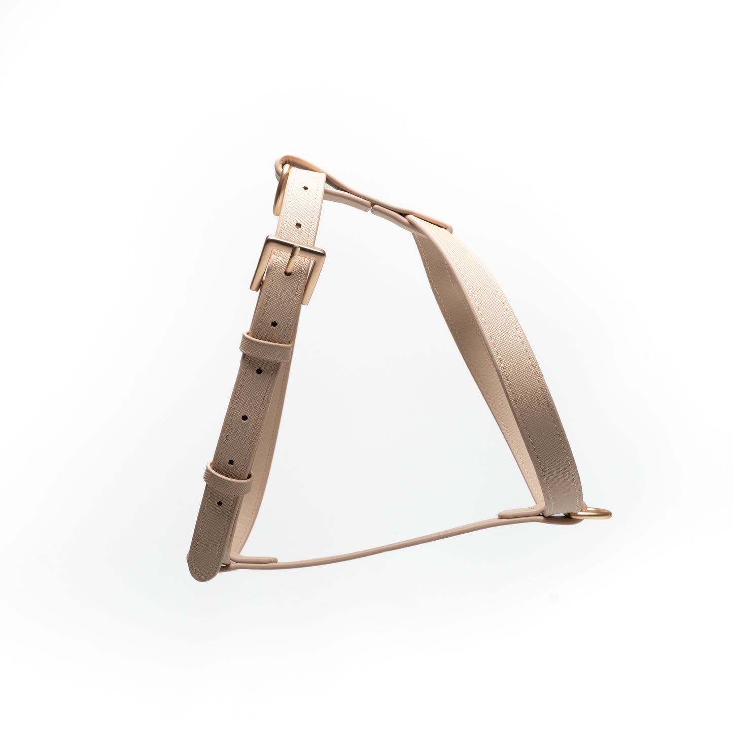 Vegan Leather Dog Harness | Nude