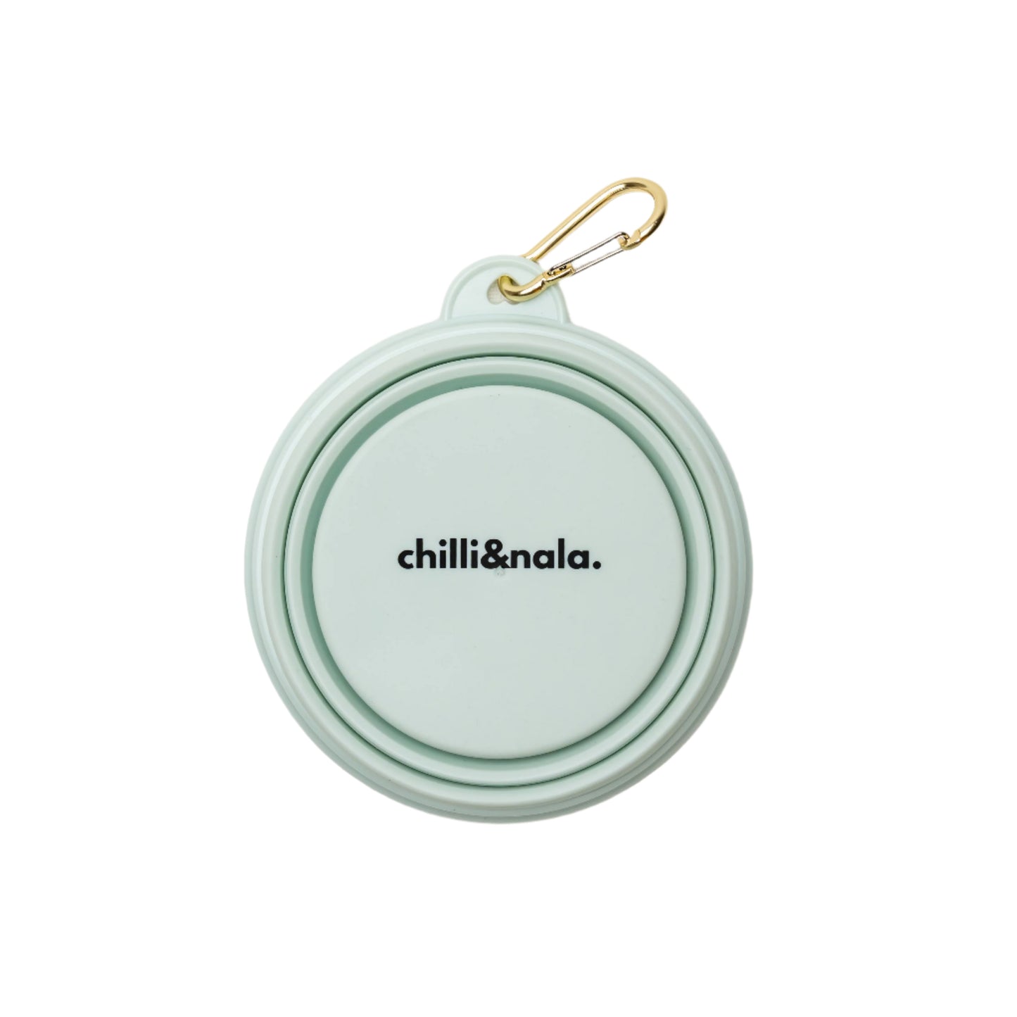 Collapsible Portable Silicone Travel Dog Bowl | Mint