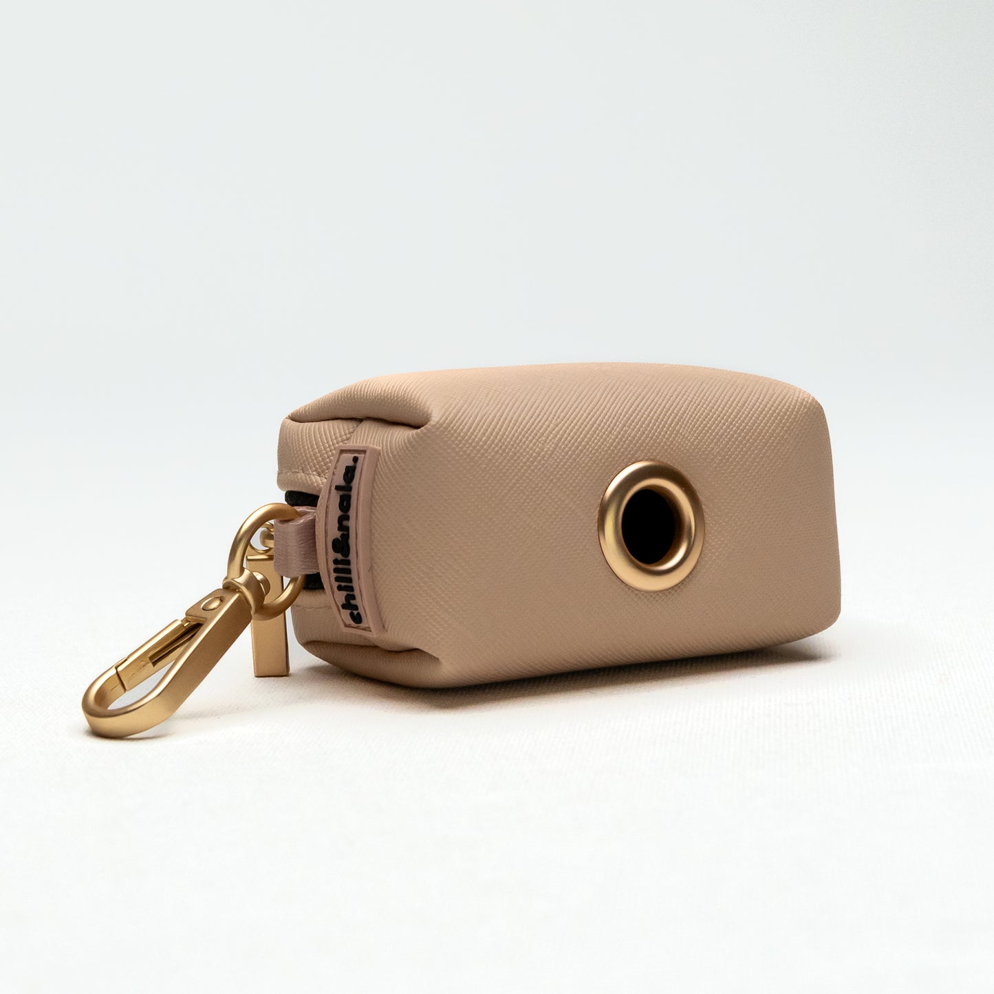 Poop Bag Holder | Vegan Leather | Nude