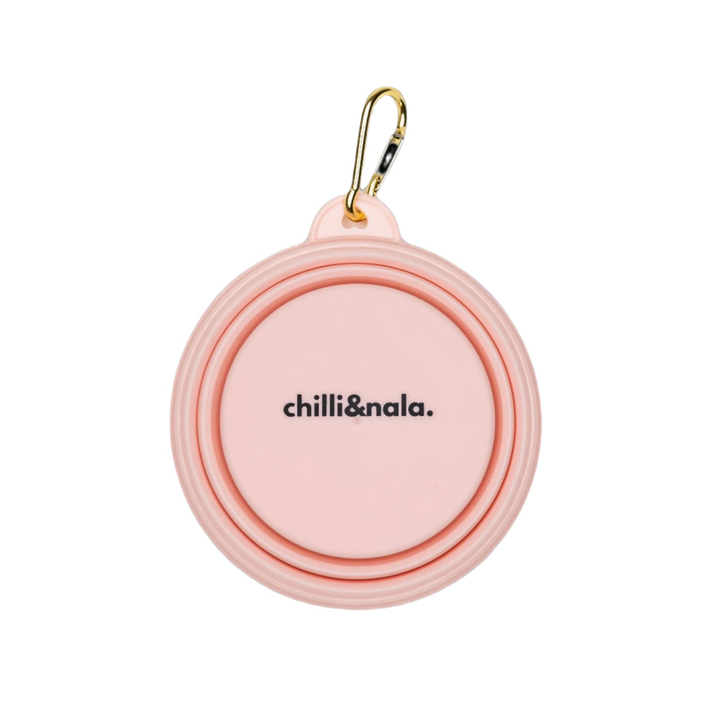 Collapsible Portable Silicone Travel Dog Bowl | Pink