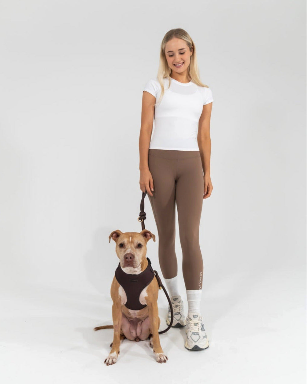 Set | Harness & Rope Leash | Mocha Melt - Brown