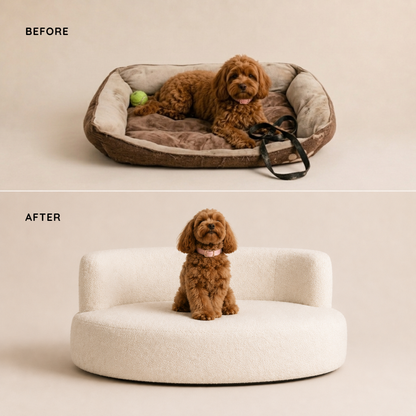 Bouclé Pet Lounge