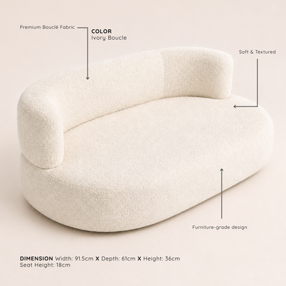 Bouclé Pet Lounge