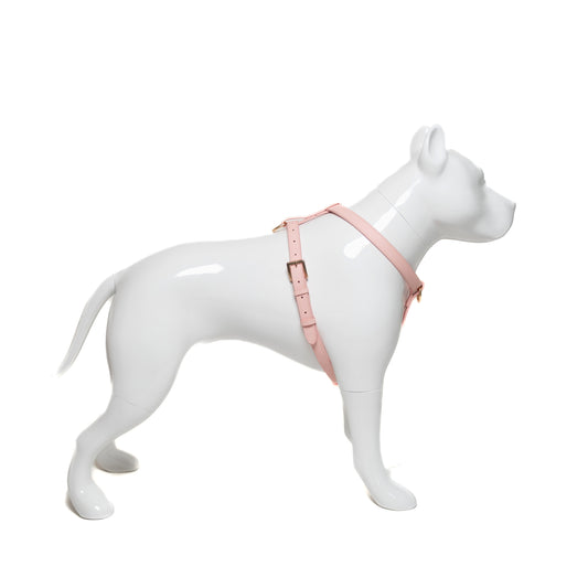 Vegan Leather Dog Harness | Pink