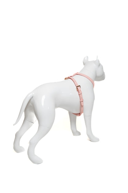 Vegan Leather Dog Harness | Pink