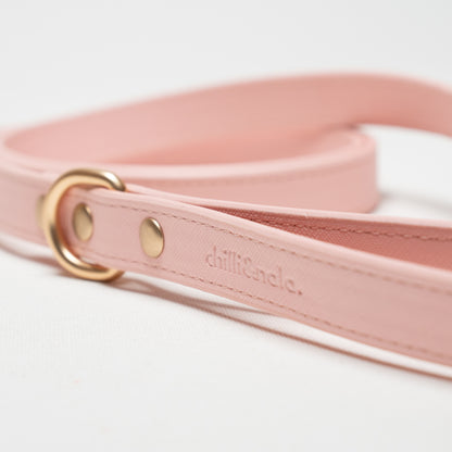Vegan Leather Dog Leash | Pink