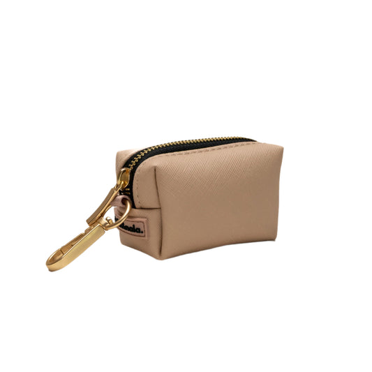 Poop Bag Holder | Vegan Leather | Nude