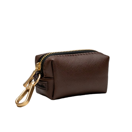 Poop Bag Holder | Vegan Leather | Brown