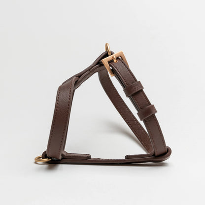 Vegan Leather Dog Harness | Brown