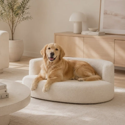 The Home Edit | Bouclé Pet Lounge + Signature Pet Bowl